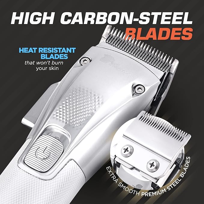 Fagaci Professional Thinning Shears & Hair Clippers for Barbers with Precise Cutting, Turbo Cordless Hair Clippers for Men Professional, Thinning Scissors, Hair Shears, Barber Scissors