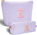 Teen Girl Travel Essentials - Birthday Gifts for Girls Teens Kids Daughter Sister Her,Cute Trendy Stuff Makeup Bag Set Cosmetic Bag - Lavender,E