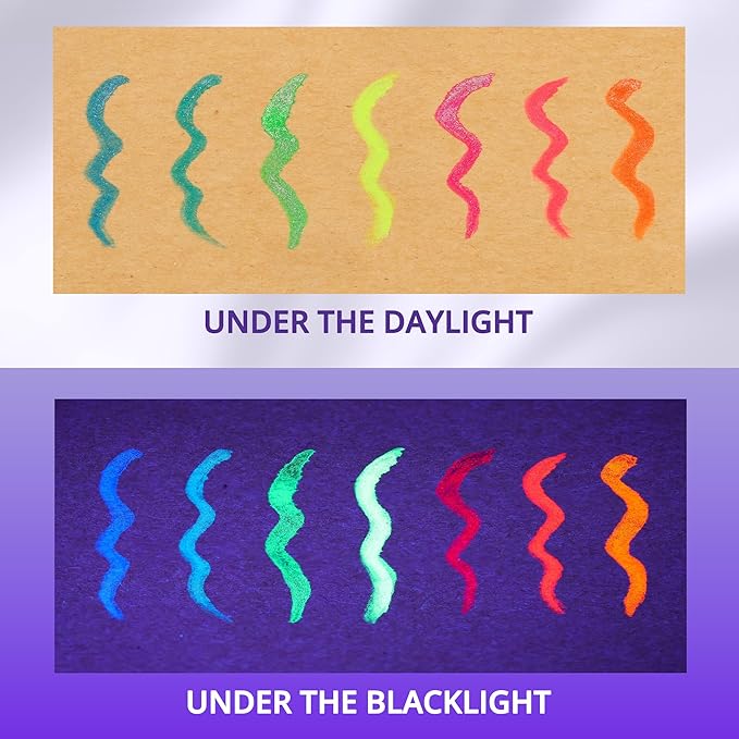 Metallic Neon Liquid Eyeliner, Glitter Neon Colored Eyeliners Pen, High Pigmented, Waterproof Smudge-Proof and Long-Lasting Metallic Eye Makeup for Halloween Christmas,Shimmer Yellow