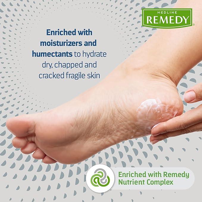 Medline Remedy Specialized Silicone Cream, Unscented (4 fl oz), Gentle Breathable Film for All Ages, Paraben-free and Hypoallergenic Skin Care, Barrier for Dry Cracked Skin