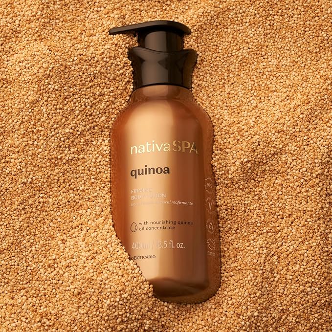 Nativa SPA by O Boticario Quinoa Hydrating Body Lotion, Fragranced Skin Moisturizer with Purified Quinoa Drops, 13.5 Ounce