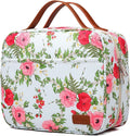 Bosidu Hanging Travel Toiletry Bag,Large Capacity Cosmetic Travel Toiletry Organizer for Women with 4 Compartments & 1 Sturdy Hook,Perfect for Travel/Daily Use/Christmas