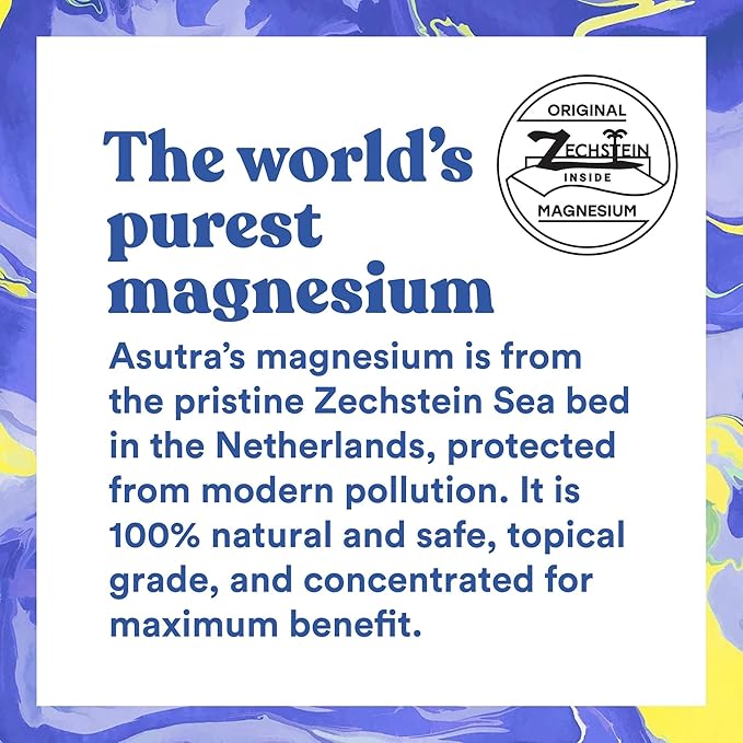 ASUTRA Melt Pain Away Magnesium Lotion for Pain Relief 7 oz | Magnesium Cream for Muscle, Leg Cramps, and Feet wtih Shea Butter & Almond Oil Moisturizer
