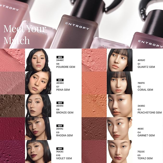 Entropy Charm Tint Blurry Line - Makeup for Soft, Blurred Finish | Lightweight, Long-Lasting Tint for Natural Look G9 Rhodia Gem