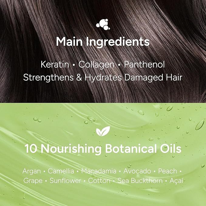 Perfumed Hair Oil & Serum 2-in-1 – Korean Essence Oil for Frizzy, Dry, Damaged Hair & Glass Hair Shine – Argan Oil & Amino Acids – Sulfate & Paraben-Free – Baby Musk, 100ml / 3.38 fl oz
