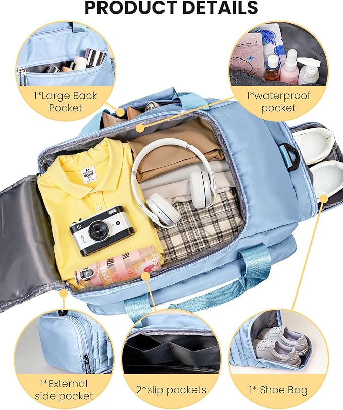 Easter Basket Essentials, Initial Gym Bags with Shoe Compartment, Dance Bag for Girls, Monogram Kid Overnight Bags, 7 8 9 10 11 12 13 14 15 16 Year Old Girl Birthday Gifts (Letter H)