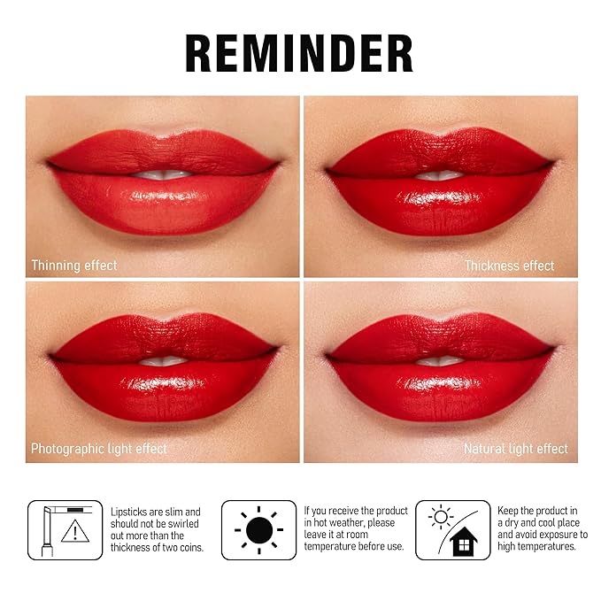 MAKI YIKA Moisture Hot Pink Lipstick for Women Hydrate Lip Balm for Dry Cracked Lips Weightless Glossy Lip Color Juicy Finish,MA056 Girl's Pink