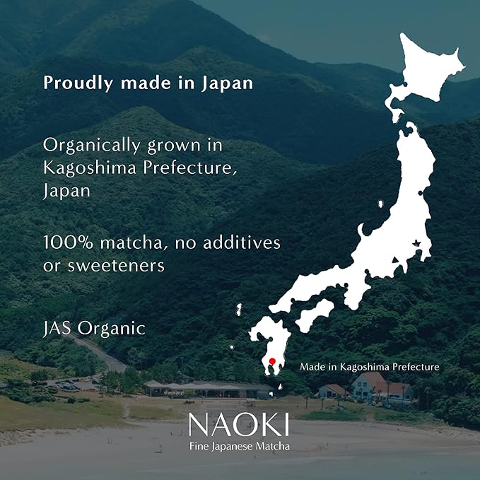 Naoki Matcha Organic All Purpose Blend - Authentic Japanese Culinary Grade Matcha Green Tea Powder from Japan (100g / 3.5oz)