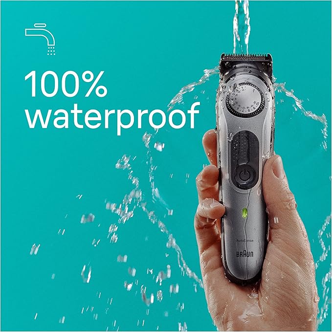 Braun All-in-One Men's Shaving Kit Series 7 7420, 11-in-1 Beard, Face, Nose, Ear Trimmer, Hair Clippers, Body Groomer and Manscaping