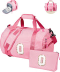 5 Year Old Girl Birthday Gifts, Girls Travel Duffle Bag, Kids Initial Overnight Bags with Shoe Compartment, Personalized Weekend Bag with Makeup Pouch, Holiday Gift Ideas (Letter O)