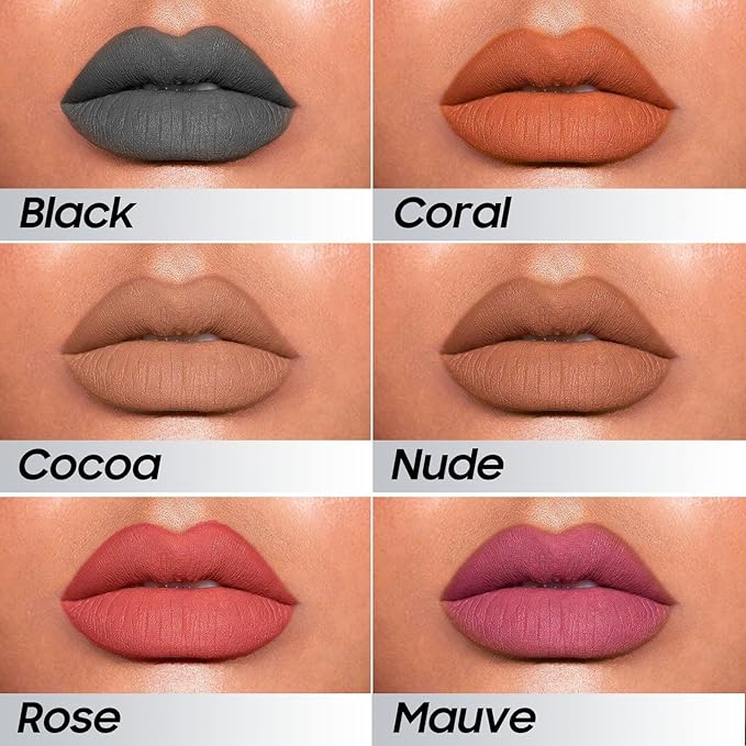 Lip Stain, Lip Gloss Transfer-Resistant Waterproof Smudge-Proof Moisturizing, Lip Tint for Women Gift All-Day Color Hold (Cocoa)