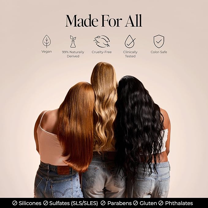 LolaVie Perfecting Leave-In Conditioner - 5.0 oz - 72-Hour Frizz Control & 450-Degree Heat Styling Protection for Smoother, Softer, Stronger Hair - Color Safe - All Hair Types - Sulfate Free