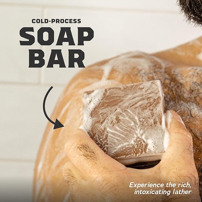 Dr. Squatch Natural Bar Soap for Men - Cold Process Soap with No Harsh Chemicals - Cool Fresh Aloe, Cedar Citrus, Gold Moss, Pine Tar & Bay Rum (5 oz, 5-Pack)