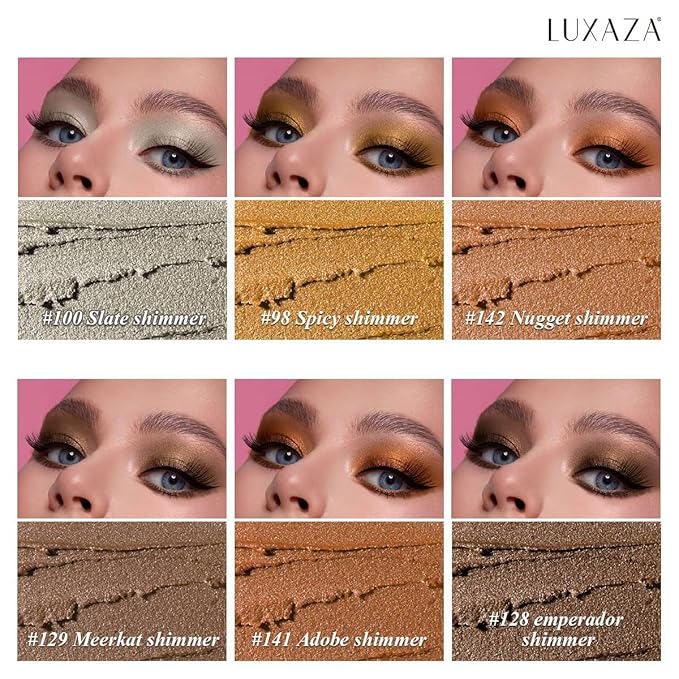 6PCS Eyeshadow Stick Makeup Sets, Brown and Grey Eyeshadow Pen,Metallic And Matte Shimmer Eye Shadow Pencil Crayon, B08-Brown Sugar