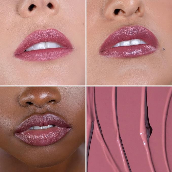 OFIR Lip Rouge Satin Hydrating Lipstick | Full Coverage Cream Lipstick for Long Wear Comfort | Lightweight Lip Satin Finish with Shea Butter | Berry - Muted Plum 0.12 oz
