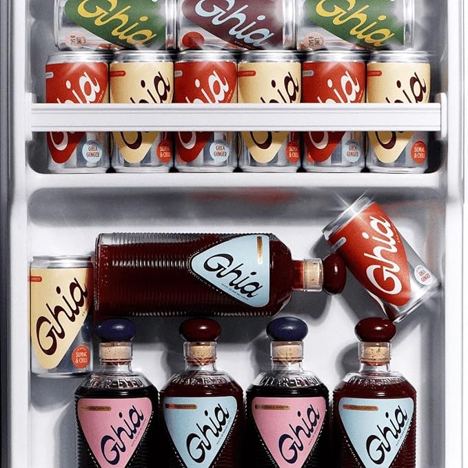 Ghia Non-Alcoholic Le Spritz | Lime + Salt 12-Pack | Canned Mocktail & Cocktail Mixer, Zero Proof Sparkling Apéritif with Soothing Herbal Extracts | No Sugar, No Artificial Flavors, Caffeine-Free