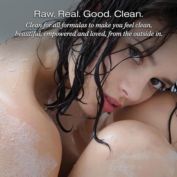 RAW SUGAR Simply Body Wash, Beach Rose + Coconut Milk + Shea (25 Fl Oz, Pack of 1) Sensitive Skin Bath Soap, Formulated without Sulfates & Parabens