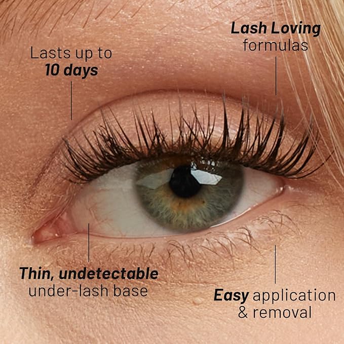 Lilac St - Originals Natural Faux Eyelash Clusters (10mm, 3 Pack) - Natural Look - DIY Lash Extension Wisps - Lightweight & Lifelike - Lasts 10 Days - Cruelty Free, Vegan, Women Founded - 30 Lashes