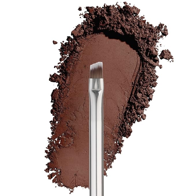 Sandstone Scandinavia Soft Collection Makeup Brush - Professional Premium Eyeliner brush for applying and blending eyeliner. Angled bristles. Vegan Makeup brush for all skin types