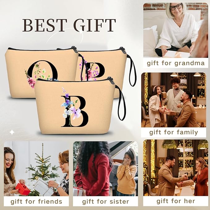 Birthday Inspirational Bridesmaid Proposal Team Small Gifts for Women Mom Aunt Teacher Sister Coworkers Makeup Cosmetic Bag Travel with Mirror Mothers Day Christmas Graduation B