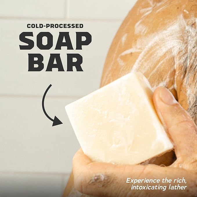 Dr. Squatch Natural Bar Soap for Men Variety Gift Set - Cold Process Soap No Harsh Chemicals - Rainforest Rapids, Coconut Castaway, Fresh Falls, Summer Citrus & Eucalyptus Greek Yogurt (5 oz, 5-Pack)