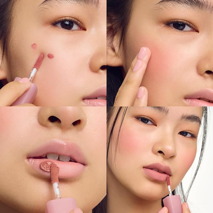 COLORGRAM NUDE BLUR TINT 13 BURNT MARRON | Soft Velvet Matte Liquid Lipstick & Cheek Tint | Lightweight Blurring Tint for a Smooth & Airbrushed Finish | Long-Lasting & Non-Sticky Formula