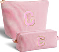 Customized Mothers Day Gifts - Birthday Gift for Mom,Gifts From Daughter,Mother in Law Gifts,Mama Gift Idea,Makeup Bag Set Cosmetic Bag - Peach,C