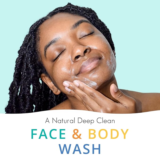 Almond Clear Face & Body Wash | Skin Care for Acne and Folliculitis-Prone Skin - Gentle Acne Face & Body Wash, Exfoliating Cleanser with Mandelic Acid | 17.25 oz