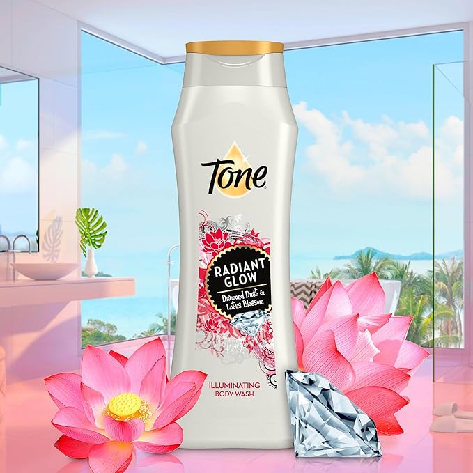 Tone Body Wash, Radiant Glow, 16 fl oz (Pack of 6)