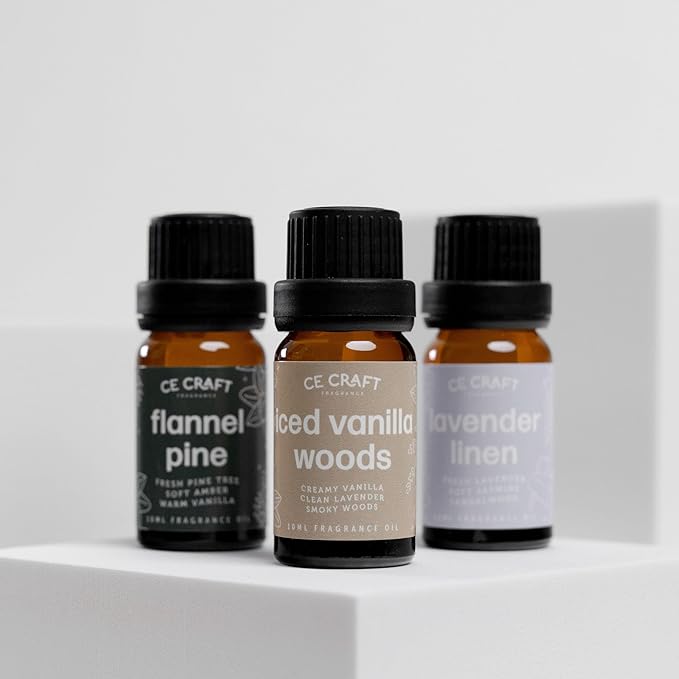 CANDECraftCo Premium Fragrance Oil – Diffuser Oils Fragrances Scented for Home, Candle Soap Making Supplies, Aromatherapy Blends for House (0.34 Fl Oz) (2-Pack, Vanilla Oak)