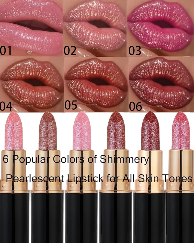 Metallic Pink Glitter Lipstick for Women,Glitter Diamond Shiny Shimmer Nude Lip Gloss Long Lasting Sparkling Waterproof Matte Lipgloss Lipstick,High Pigmented Tinted Red Lipstain Lip Color Makeup -02