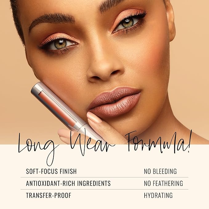 Runway Rogue Silk Glam Liquid Lipstick Lip Trio, Long Wear Frosted Liquid Lipstick Pack, (‘Call Sheet’, ‘Cocktail Hour’, ‘First Class’)