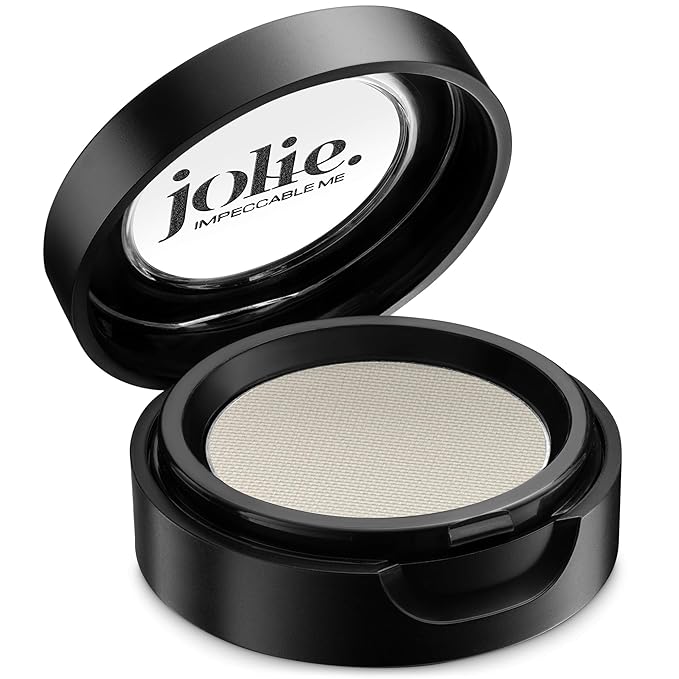 Jolie Cosmetics Powder Pressed Matte Eyeshadows - Cruelty Free, Vegan, Single Pan Eyeshadow 1.48g Base Neutrals (White Swan)