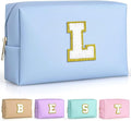 TOPEAST Travel Toiletry Bag - Travel Essentials, Cute Small Makeup Bag, Waterproof Toiletry Bag for Women, Birthday Gifts (Sky Blue L)