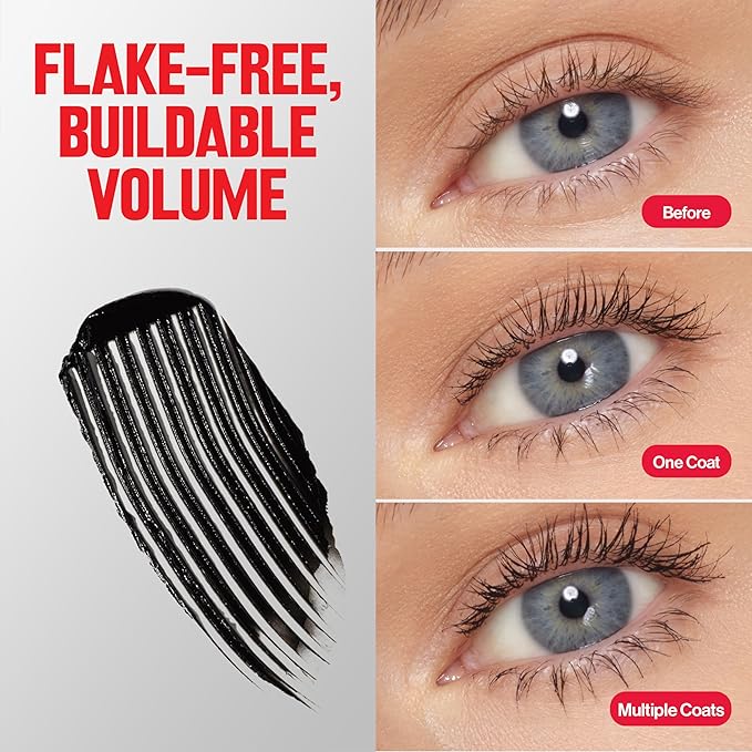 Revlon ColorStay Full Time Volumizing Mascara, 24 Hour Wear, Smudge-Proof, Non-Clumping, Flake-Free, Stocking Stuffer for Her, 402 Black Brown