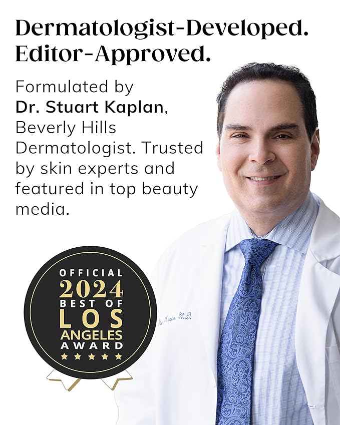 KAPLAN MD Diamond Contour Supercharged 1 Minute Daily Facial - Anti-Aging Serum for Face with Exfoliating Crushed Diamonds & Fruit Enzymes - Radiant & Smooth Skin for Women of All Ages - 1.35 fl oz