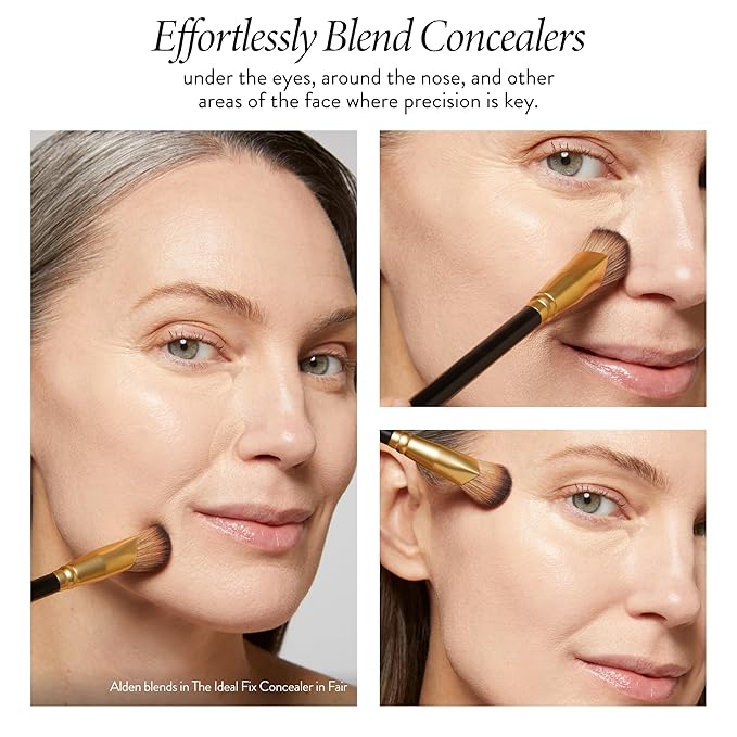 LAURA GELLER NEW YORK Angled Precision Concealer Brush - Professional Makeup Brush