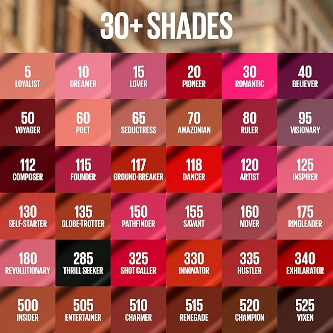 Maybelline Super Stay Matte Ink Liquid Lipstick Makeup, Long Lasting High Impact Color, Up to 16H Wear, Romantic, Vivid Pink, 1 Count, Packaging May Vary