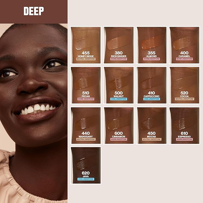 Revlon Liquid Foundation, ColorStay Face Makeup for Combination & Oily Skin, SPF 15, Medium-Full Coverage with Matte Finish, 400 Caramel, 1 Fl Oz