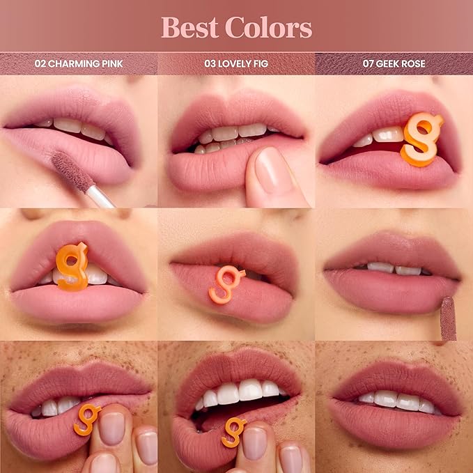 COLORGRAM NUDE BLUR TINT 15 LIGHT APRICOT | Soft Velvet Matte Liquid Lipstick & Cheek Tint | Lightweight Blurring Tint for a Smooth & Airbrushed Finish | Long-Lasting & Non-Sticky Formula