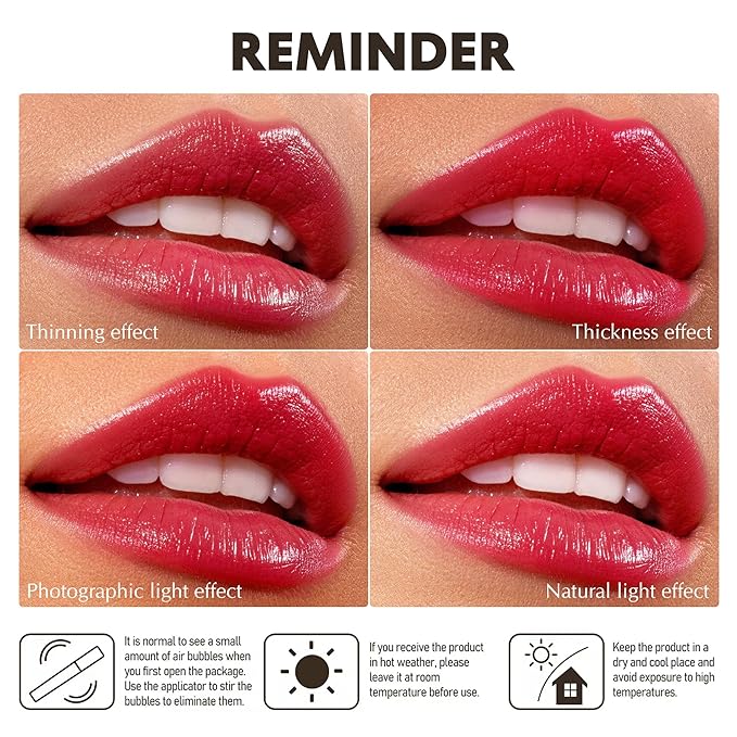 Purple Lipstick for Women Hydrate Lipstick Glossy Moisture Lip Gloss Sheer-Medium Coverage Long Lasting Lipsticks for Dry Lips, DM92 Purplish Red
