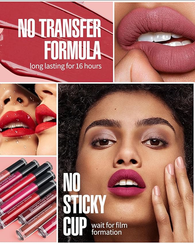 Burgundy Red Lipstick Long Lasting Lipsticks for Women Smudgeproof Transferproof Cruelty Free Lip Makeup, 909 Run Away
