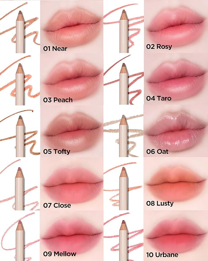 THESAEM Cover Perfection Lip Pencil - Slim, Easy-Blend & Overlip Makeup, Creamy Matte Lip Liner, Long-Lasting with Built-In Sharpener (08 Lusty)