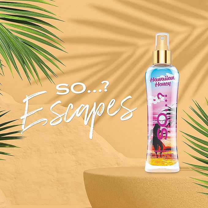 So...? Hawaiian Honey Body Mist for Women - 6.9 oz Body Mist - Pack of 3