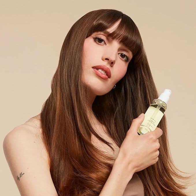 OUAI Curl Cream + Hair Oil Bundle - Hair Styling Products for Frizz Control - Includes Curl Cream (8 Oz) + Hair Oil (1.5 Oz) - 2-Piece Hair Care Set