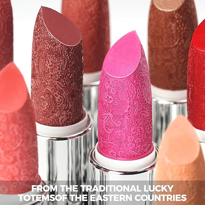 Anglicolor Glitter Metallic Mauve Lipstick,High Impact Lipcolor,Lightweight Hydrating Formula Smooth and Non-Sticky,Rose Pink Lipstick For Women,Full-Coverage Lip Makeup(01 COSMOPOLIS, 4g)
