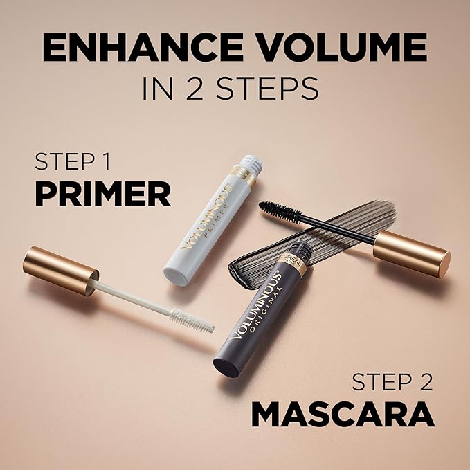L'Oreal Paris Makeup Voluminous Original Volume Building Mascara, Black, 2 Count