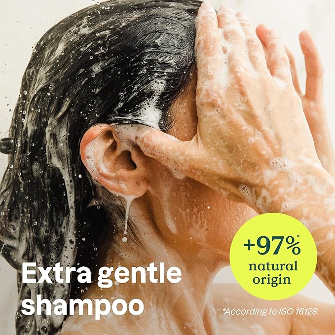ATTITUDE Extra Gentle Hair Shampoo, EWG Verified, Soothes Dry Scalp, Naturally Derived Ingredients, Vegan and Plant Based, Unscented, 16 Fl Oz