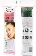 Premium 100% Cotton Rounds (100 Count) - Soft and Gentle Makeup Remover and Cleansing Pads for Face, Nail, and Personal Care - Absorbent, Textured, Lint-Free, and Hypoallergenic