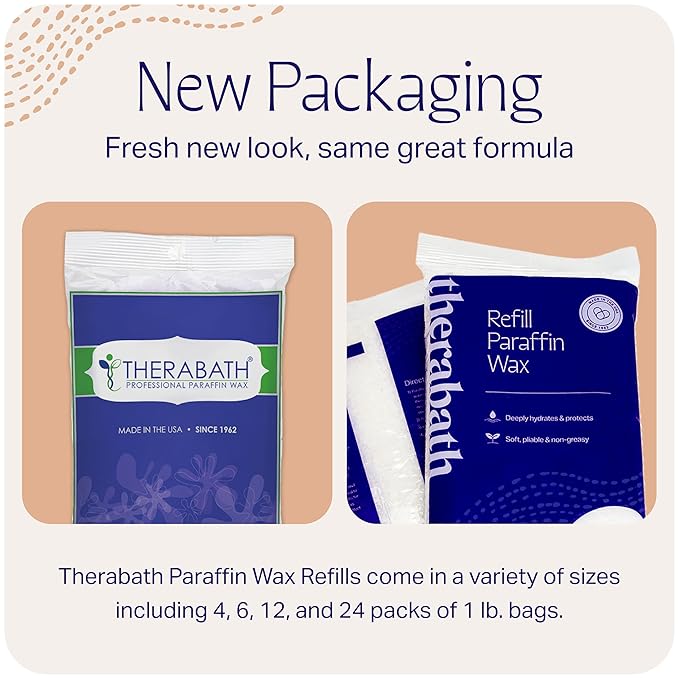 Therabath Paraffin Wax Refill - Thermotherapy - Use to Relieve Arthritis Discomfort, Stiff Muscles, & Dry Skin - For Hands, Feet, Body - Deeply Hydrates & Protects - Made in USA, 6 lb. Cranberry Zest